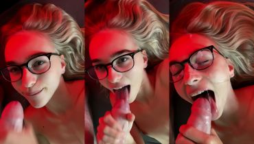 CatAndDick's Perky Mouth Glides Silently Over The Hard Dick